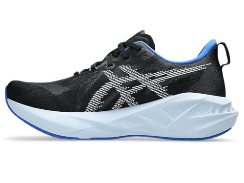 Image of ASICS NOVABLAST 5 mens PERFORMANCE RUNNING SHOES, BLACK /WHITE, 11 US