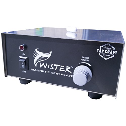Tapcraft - Twister 7" X 7" Stainless Steel Magnetic Stir Plate - Lab Stirrer - Great for Home brew Yeast Starters - Great Gift for the Home Brewer