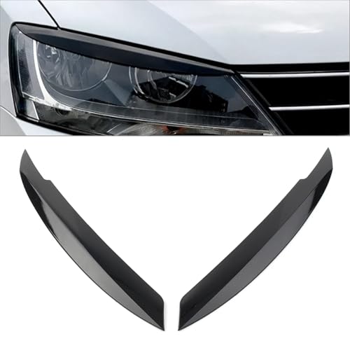 Cache de phare avant noir brillant pour VW Jetta MK6 finition premium