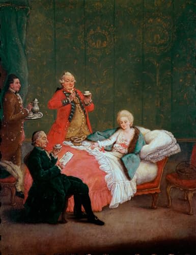 Solución decorativa para oficinas con el cuadro en lienzo PSVDCTOO de Pietro Longhi 60x90cm