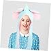 CATIEBYE Funny Elephant Hat with Moving Ears Adorable Cartoon Accessory for Parties Photography and Cosplay Cute Animal Cap for All Ages