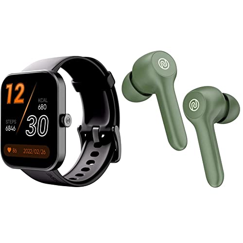 Image of Noise ColorFit Pulse 2: 1.8 inch Biggest Display Smart Watch, 550 NITS Brightness & Buds VS201 V2 Truly Wireless Earbuds with Dual Equalizer | Total 14-Hour Playtime | Full Touch Control