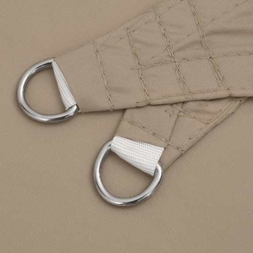 Voile d'ombrage résistant avec attaches en acier inoxydable durable