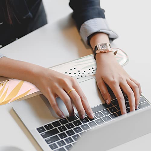 Icasso Keyboard Wrist Rest And Mouse Wrist Rest Pad, Made Of Memory Foam, Ergonomic Support, Easy Typing And Relieve Wrist Pain, Perfect For Gaming, Computer, Office, Laptop (G-Morandi) #TOP6
