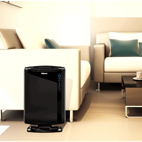 Image of Fellowes AeraMax 290 Air Purifier Mold, Odors, Dust, Smoke, Allergens and Germs with True HEPA Filter and 4-Stage Purification, Large Room 300-600 sq. ft., Black