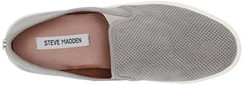 Steve Madden Women's Zarayy Skate Shoe, Lt Grey, 7.5 #TOP4