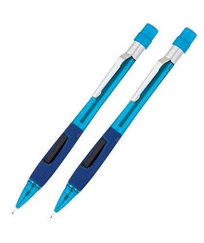 Pentel : Quicker Clicker Automatic Pencil, 0.50 mm, Transparent Blue Barrel -:- Sold as 2 Packs of - 1 - / - Total of 2 Each