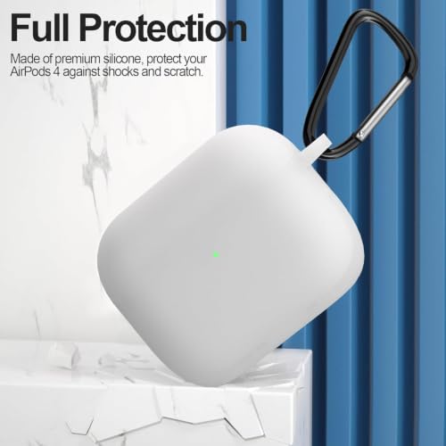 Image of New Soft Silicone Case Compatible with Apple AirPods Pro 3 Generation (2025) Protective Silicone 360 Full Protection Dust-Proof Shockproof Case Cover with Hook (Cover Only) (Clear)