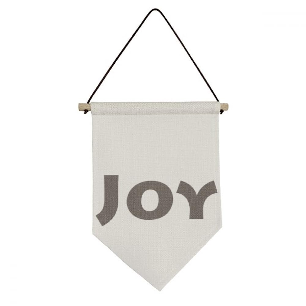 Drapeau en toile suspendre Joy Word bannière murale en tissu pour déco chambre ado