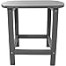 Hanover Weather Side Table-Grey, Gray