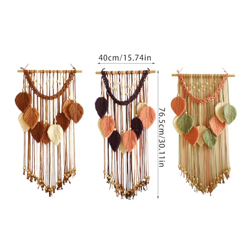 Macramé tissé main mural boho chic pour salon et chambre - 4