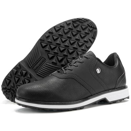 Image of Golf Shoes Men Spikes Classic Golf Footwears Male Walking Sneakers for Golfers Size 7-14