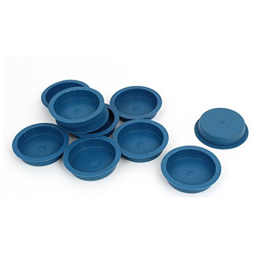 Aexit 60mm Flange Luer Fittings Mounted Tapered Hole Stopper Waterproof Cap Dark Luer Cap Fittings Blue 10pcs