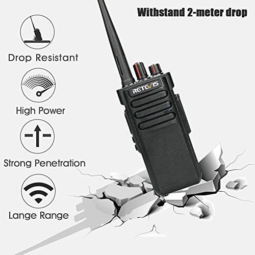 Case Of 10,Retevis Rt29 2 Way Radios Long Range 3200Mah Walkie Talkies Bulk Vox Security High Power Walkie Talkies Rechargeable For Warehouse,Construction #TOP4
