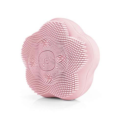 Preisvergleich Produktbild MAXXMEE Gesichtsreinigungsbürste Sonic Clean aus medizinischem Silikon / Hygienische Reinigung mit sanfter oder starker Massage / Entfernt abgestorbene Hautzellen & Make-up / 8.000 / Min Impulse [rosa]