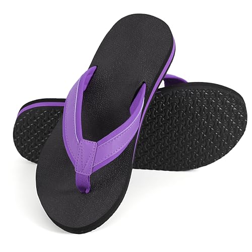 Women's Flip Flops 1 Pair, Summer Sandals for Women 5-11 Colorful Beach Slippers Vacation Shoes Indoor Outdoor