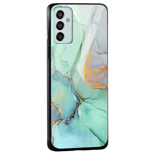 Image of COLORflow Back Cover Compatible with Samsung Galaxy F13 / M13 4G | Green Marble | Shockproof TPU Bumper Cover with Camera Protection Back Cover
