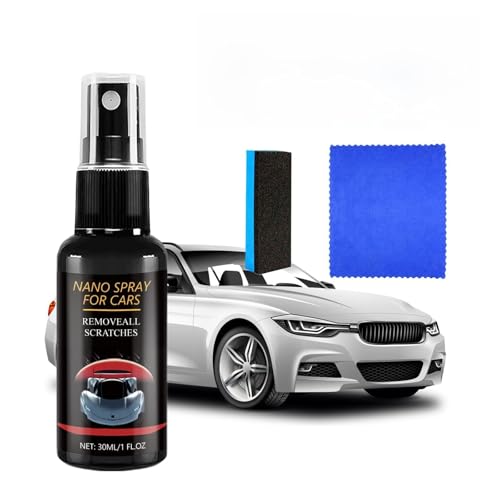 Nano Car Scratch Removal Spray Car Scratch Remover Wax Nano Spray for Cars Nano Car Polish Spray Nanotech Quick & Easy Car Paint Repair Deep Scratch and Swirl Mark Removal 1 PC