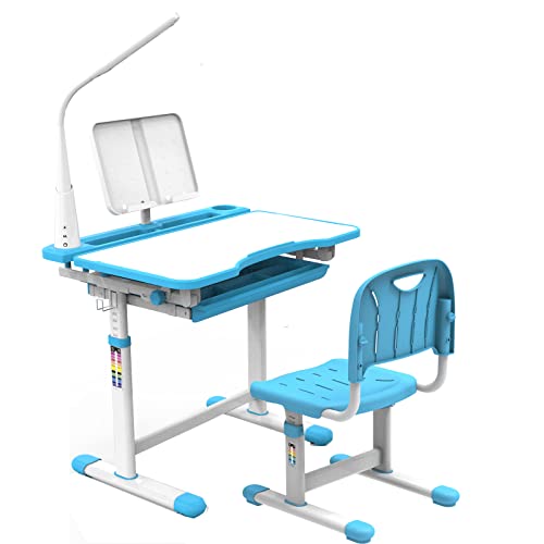BELANITAS Kids Desk and Chair Set 58 Year Old,Adjustable Height Kids