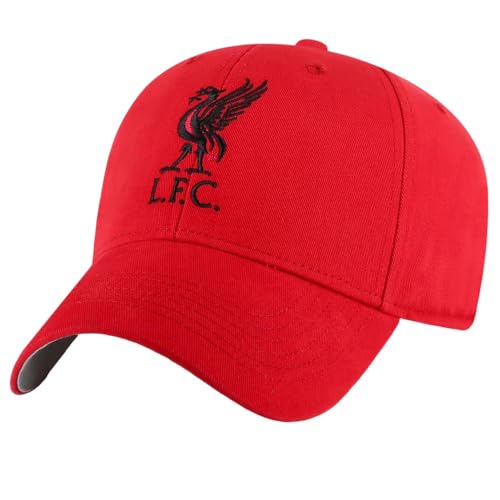 Liverpool FC Wappenmütze für Jungen/Mädchen, rot, schwarz, One size