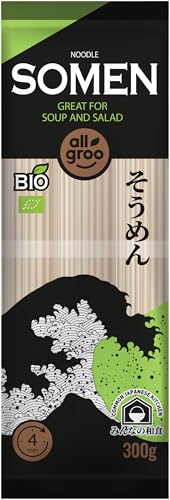 ALLGROO Fideos de trigo orgánicos, Somen - 1 x 300 g