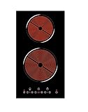 placa vitroceramica 2 fuegos teka Indicador de calor residual respekta KM 9130T - Placa de cocina de vitrocerámica con control táctil