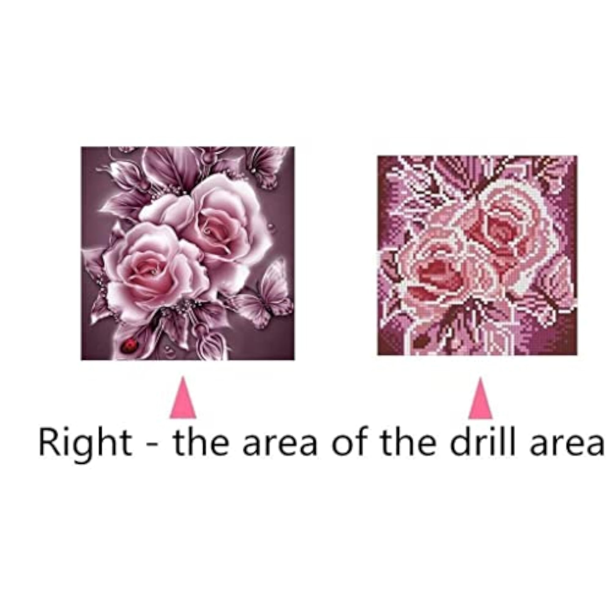 5D DIY Diamond Painting Full Drill Rose Pictures
