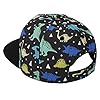 Malaxlx Kids Baseball Cap Dinosaur Black Summer Sun Hat Adjustable Trucker Hats Snapback Baseball Cap Visor Cap for 4-8 Years Boys Girls #2