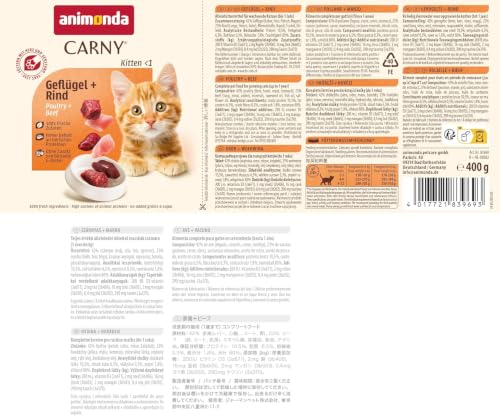 animonda Carny Adult Kitten Nassfutter Geflügel + Rind (12 x 400g) – Ansicht 6