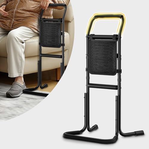 FORTEMOTUS Chair Stand Assist for Elderly – Standing Up Assistance for Adults Elderly with Sturdy Upgraded Base, Adjustable Height for Sit to Stand, Portable Mobility & Daily Living Aids