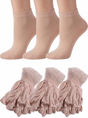 Image of Sintege 600 Pcs Disposable Foot Socks for Women Trying on Boots Shoes Ankle Nylon Footies Disposable Non Slip Socks for Guest