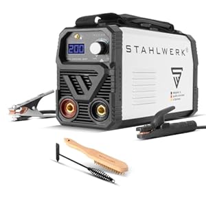 STAHLWERK Elektroden-Schweißgerät ARC 200 MD – flexibel einsetzbar ohne Gas, kompakt, leicht, MMA, E-Hand, 200 A, Smartkühlung, Überhitzungsschutz, Hotstart-Automatik, Anti-Stick-Funktion