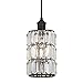 Westinghouse 6338400 Sophie One-Light Indoor Mini Pendant, Oil Rubbed Bronze Finish with Crystal Prism Glass, White