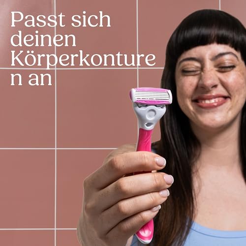 Wilkinson Sword Intuition Quattro Smooth Shave Rasierklingen, Damenrasur, Hauch von Aloe vera, Rasierer für die alltägliche Rasur, 6 + 1 Stück 5