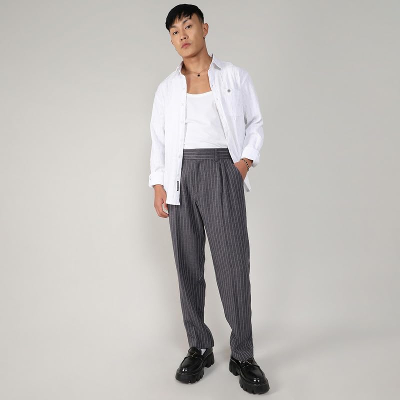 Image of CAHOOT Men's Trousers for Casual Wear | Tailored Fit | 4 Pockets | Trousers Crafted with Comfort Fit for Everyday Wear