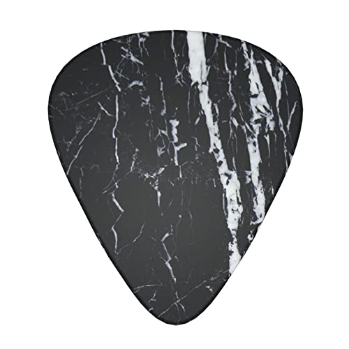 Lot de 24 médiators imprimés en marbre noir et blanc pour guitare acoustique, électrique, basse (0,46/0,71/0,96 mm) - Les Beatles, Paul McCartney, John Lennon, RIngo Starr, George Harrison Lot de 24 médiators imprimés en marbre noir et blanc pour guitare acoustique, électrique, basse (0,46/0,71/0,96 mm)