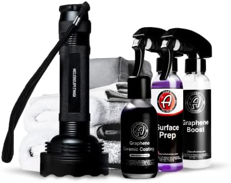Adam's Polishes UV Graphene Ceramic Coating - 10H Ceramic Coating for Cars W/UV Glow Technology | 7+ Years of Protection | Apply After Car Wash Clay Bar Car Buffer Polisher | Boat RV Motorcycle