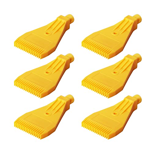 Ohamtes 6PCS G1/4 External Thread, ABS Flat Nozzle, Air Blowing Nozzle, Water Cooling Nozzle, Single Hole Fixed, Suitable for Air Compressor Parts, Air Drying Dust Removal, Surface Treatment