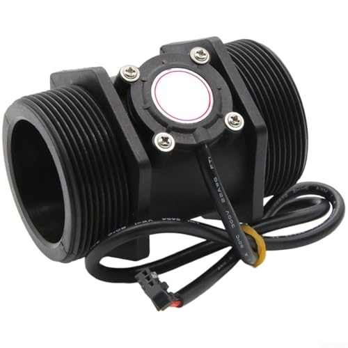 HanOaki Nylon Water Flow Sensor | DN40 & DN50 Hall Effect Type, 5-200 L/min Range | for Precise Agricultural Irrigation | Industrial Flow Monitoring & Control(DN50 Black 2)