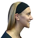 Svforza Gear Spandex Sport Headbands, Black