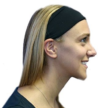 Svforza Gear Spandex Sport Headbands, Black