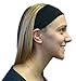 Svforza Gear Spandex Sport Headbands, Black