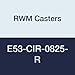 RWM Casters E53-CIR-0825-R Economy 53 Series 10-1/8" High, 8" Cast Iron Wheel, Rigid Caster