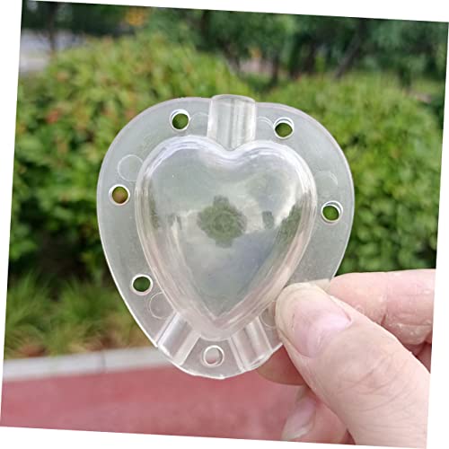 Moulages plastiques forme de cœur Yardwe transparents et réutilisables