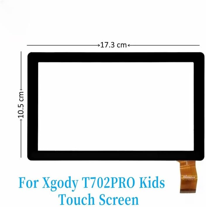 for Xgody T702PRO Kids 7inch Black Tablet Capacitive Touch Screen Digitizer Sensor External Glass Panel T702 PRO