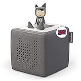 tonies Toniebox Starter Set incl 1 Creative Toddler Toys, Educational Toys for 3 Year Old Boys and Over, Screen-Free Audiobooks and Kids Music Players, Wireless Speaker, 7 Hr Battery, Grey