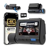 Improved Night Vision with Native 3-Channel 4K Recording: Records in front at 4K Ultra HD (3840 x 2160P) and 2K QHD (2560 x 1440P) for interior and rear views; 170° wide-angle captures every detail. Dual STARVIS 2 Sensors with Anti-Glare HDR: Feature...