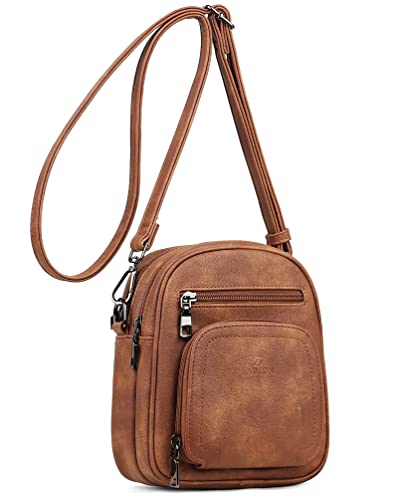 FADEON Small Crossbody Bags For Women Cell Phone Purses, Mini Wallet Purse Crossbody Handbag with Card Slots