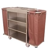 【HEBILLAS METÁLICAS DESMONTABLES】Las hebillas sujetan firmemente las bolsas de tela Oxford a la estructura del carro, evitando que se muevan o deslicen durante el transporte. Facilitan la extracción, limpieza y reemplazo de las bolsas para un almacenamiento higiénico.