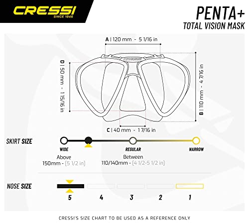 Cressi Penta+, Black/Black #TOP5
